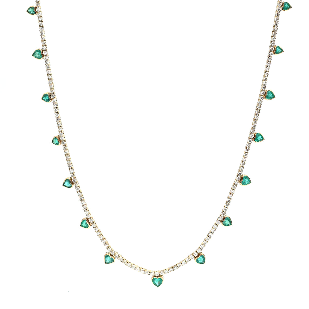 Diamond Emerald Necklace