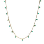 Diamond Emerald Necklace