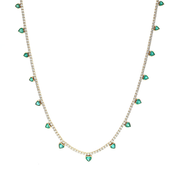 Diamond Emerald Necklace