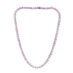 Pink Sapphire Diamond Necklace