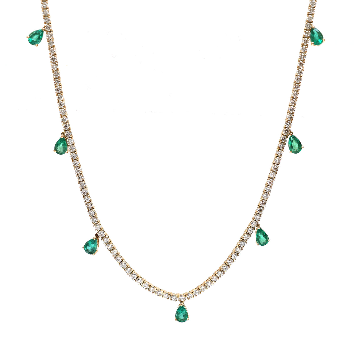 Diamond Emerald Necklace