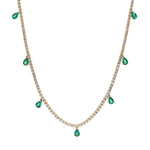 Diamond Emerald Necklace