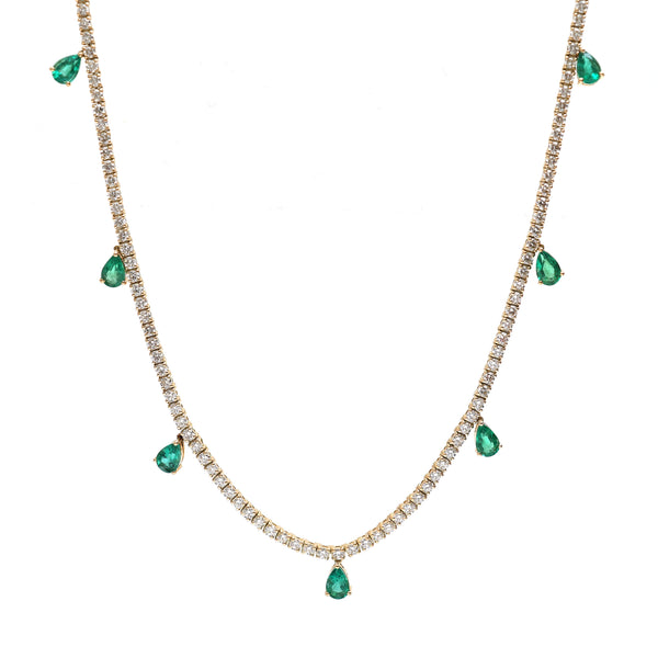 Diamond Emerald Necklace