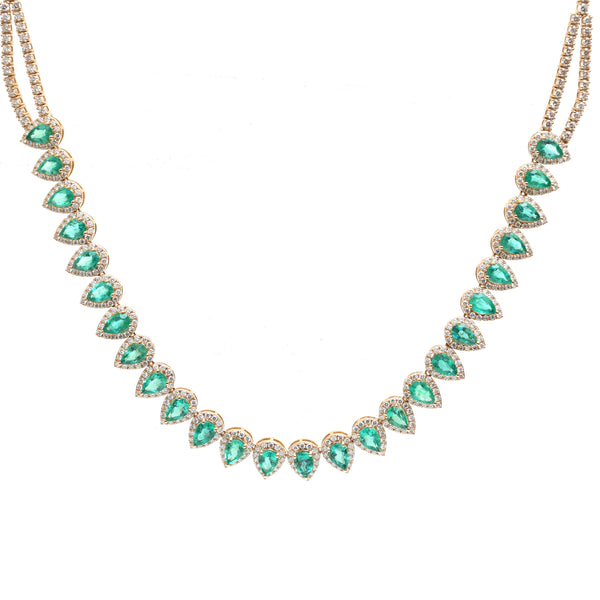 Emerald Diamond Necklace