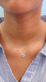 Aquamarine Diamond Necklace