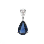 Blue Sapphire Diamond Necklace