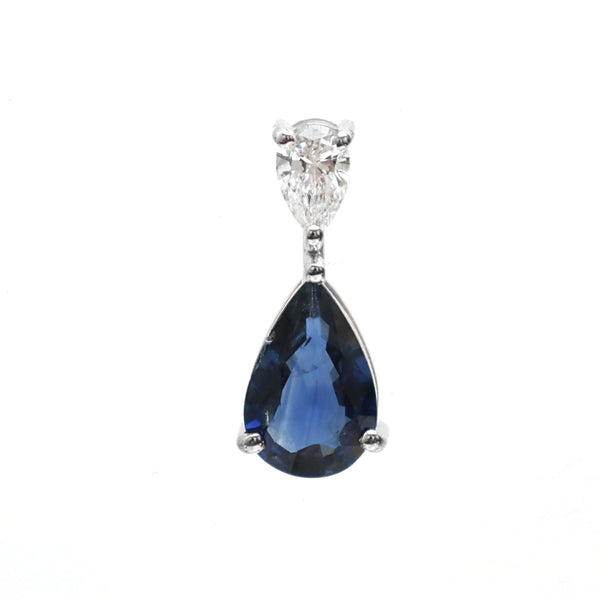 Blue Sapphire Diamond Necklace