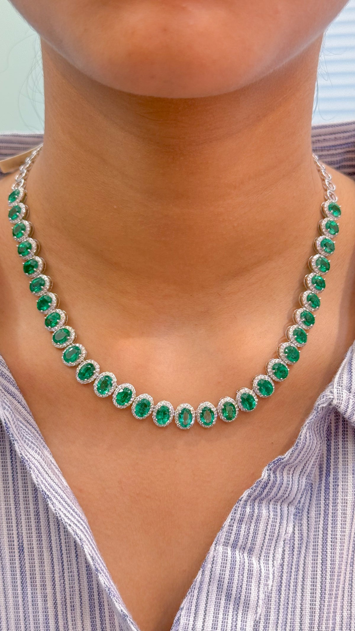 Emerald Diamond Necklace