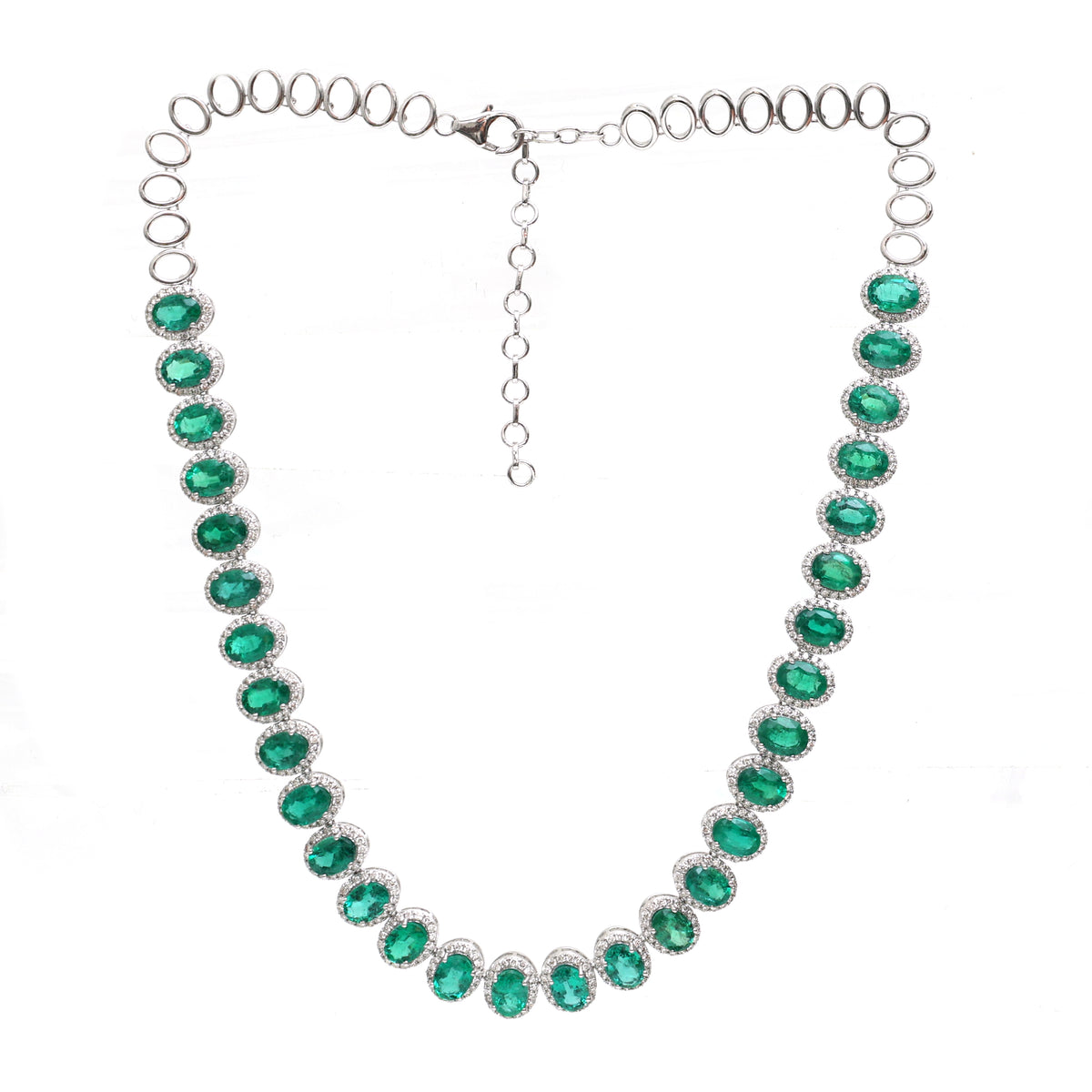 Emerald Diamond Necklace