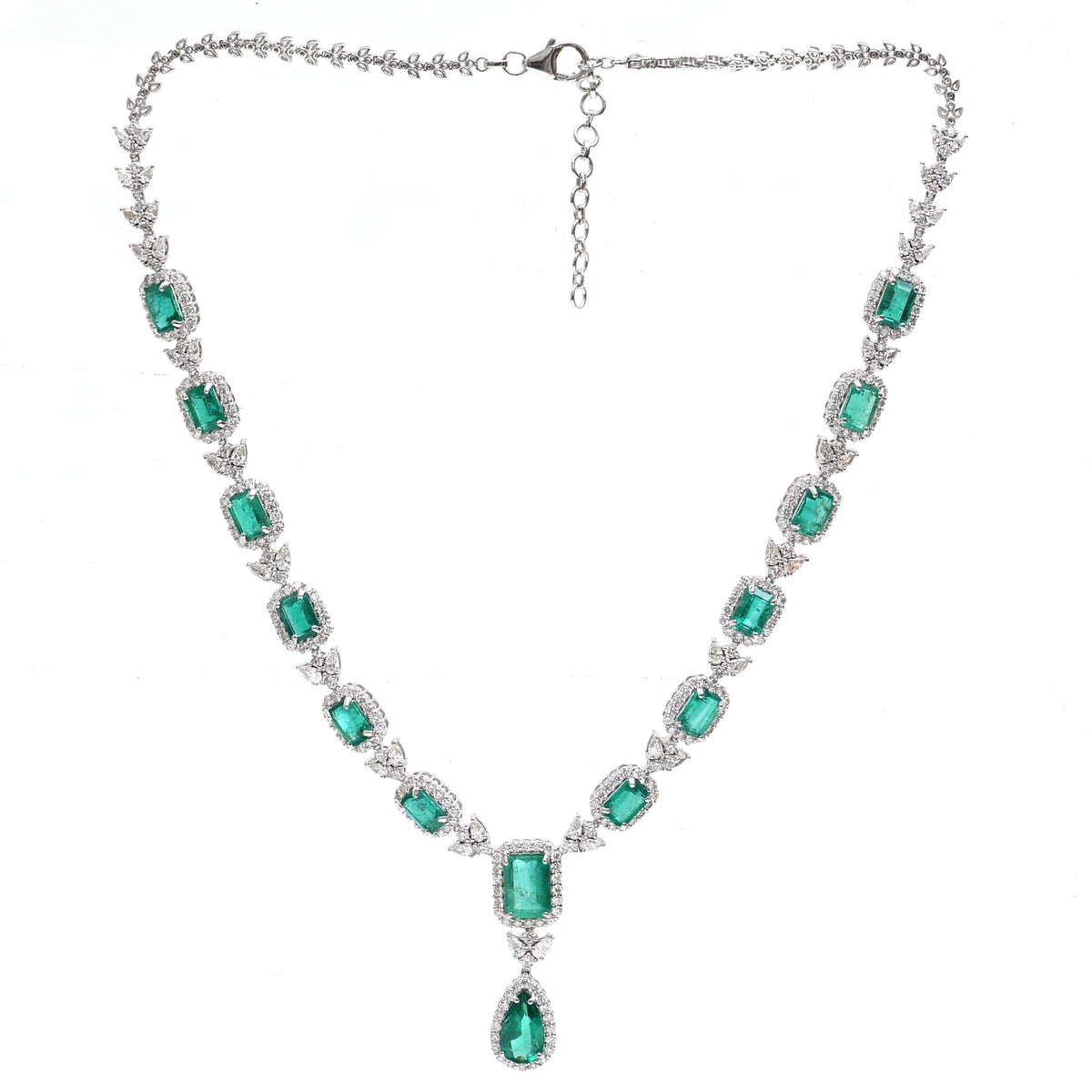 Emerald Diamond Necklace