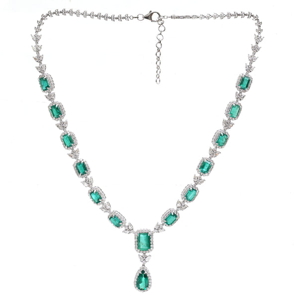 Emerald Diamond Necklace