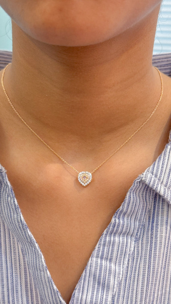 Diamond Pink Diamond Necklace