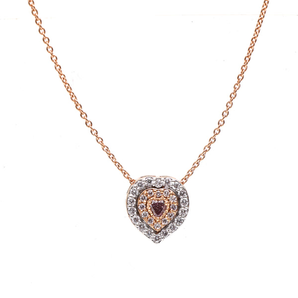 Diamond Pink Diamond Necklace
