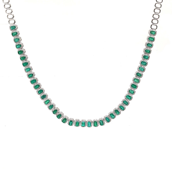 Emerald Diamond Necklace