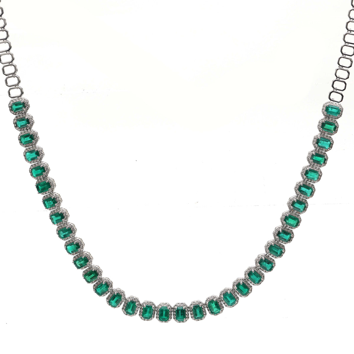 Emerald Diamond Necklace
