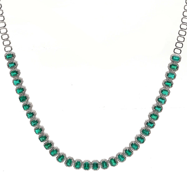 Emerald Diamond Necklace