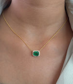 Emerald Diamond Necklace