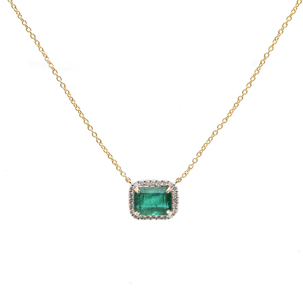 Emerald Diamond Necklace
