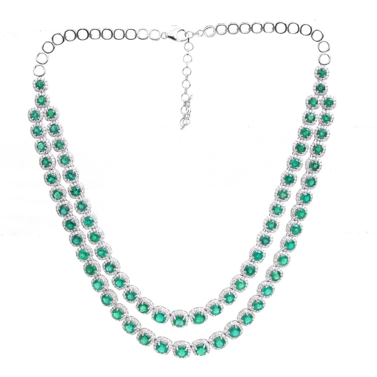 Emerald Diamond Necklace