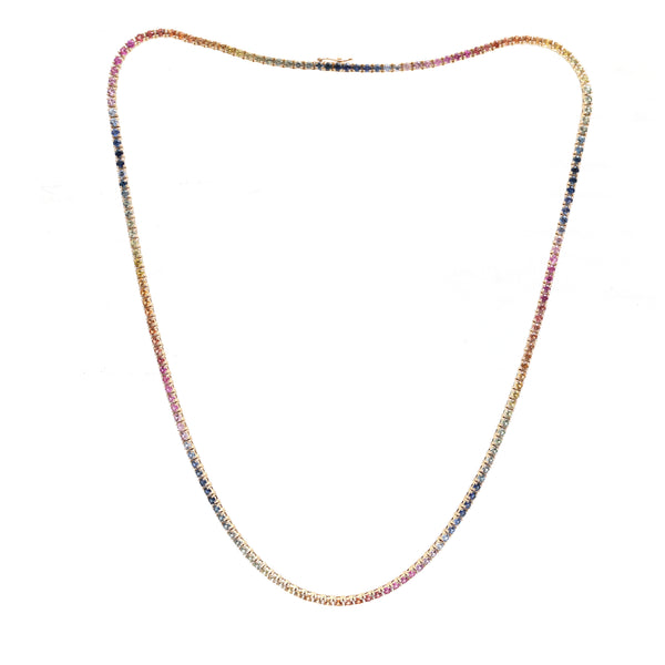 Rainbow Sapphire Necklace
