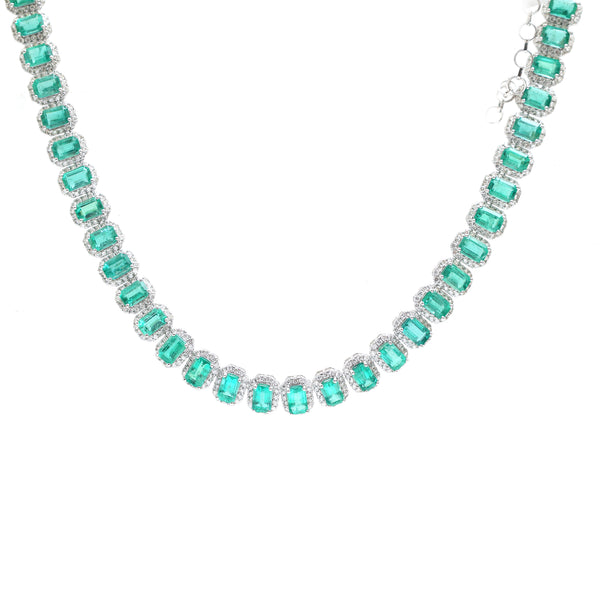 Emerald Diamond Necklace