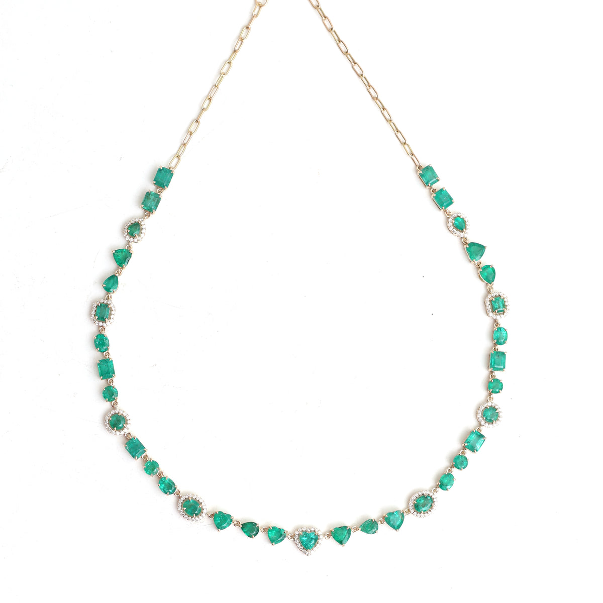 Emerald Diamond Necklace