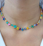 Rainbow Gemstone Necklace