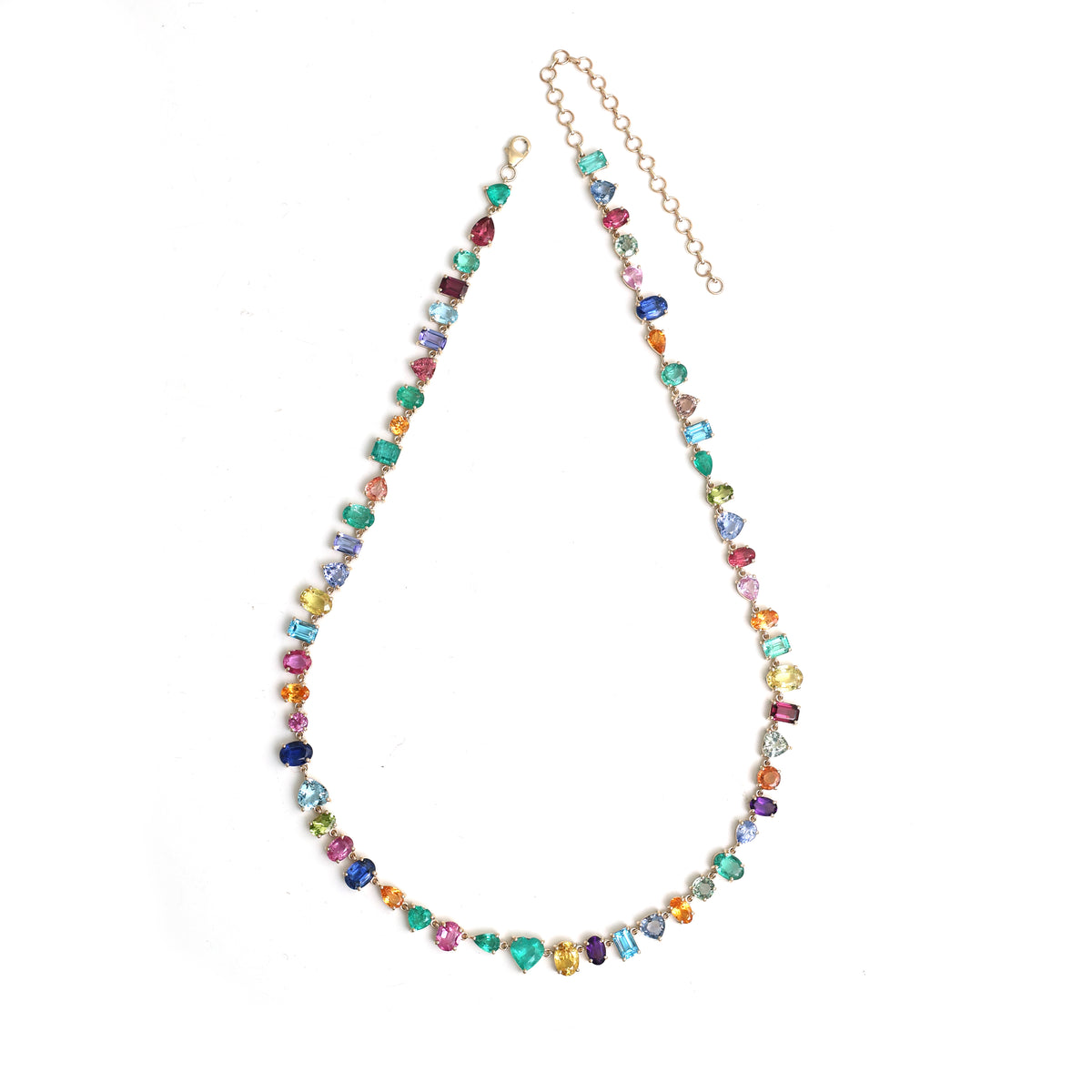 Rainbow Gemstone Necklace