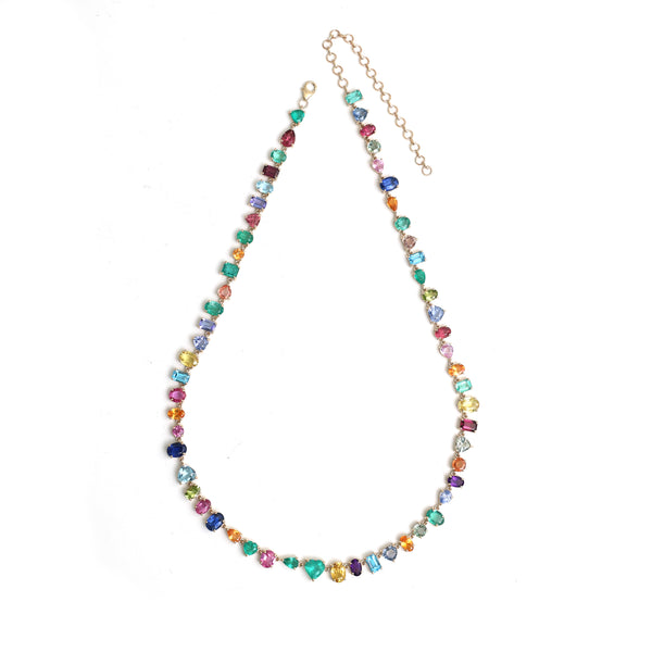 Rainbow Gemstone Necklace