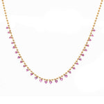 Pink Sapphire Necklace