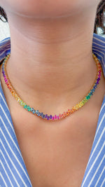 Rainbow Gemstone Necklace