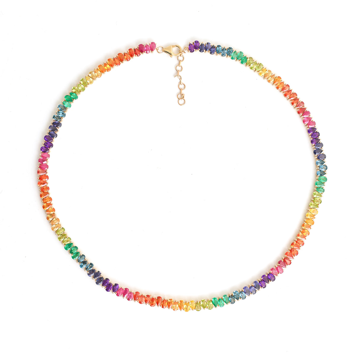 Rainbow Gemstone Necklace