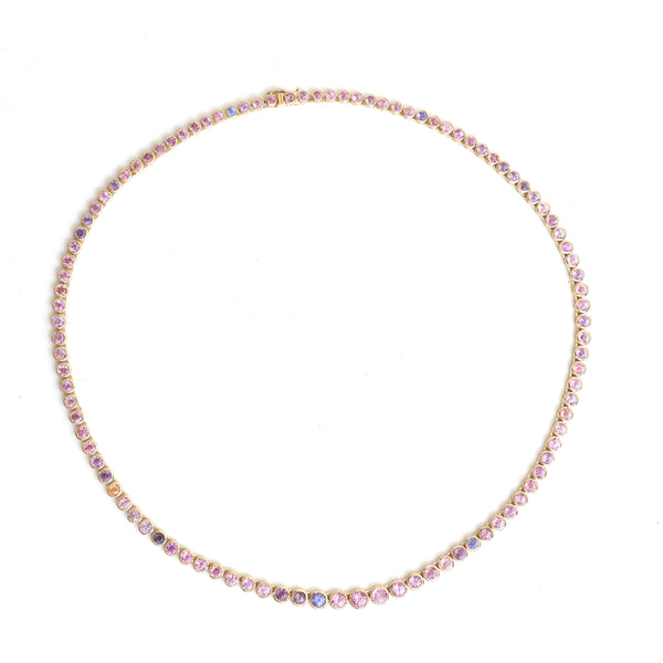 Pink Sapphire Necklace