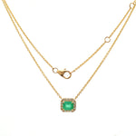 Colombian Emerald Diamond Necklace