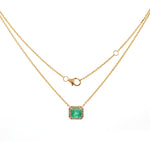 Colombian Emerald Diamond Necklace