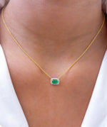 Colombian Emerald Diamond Necklace