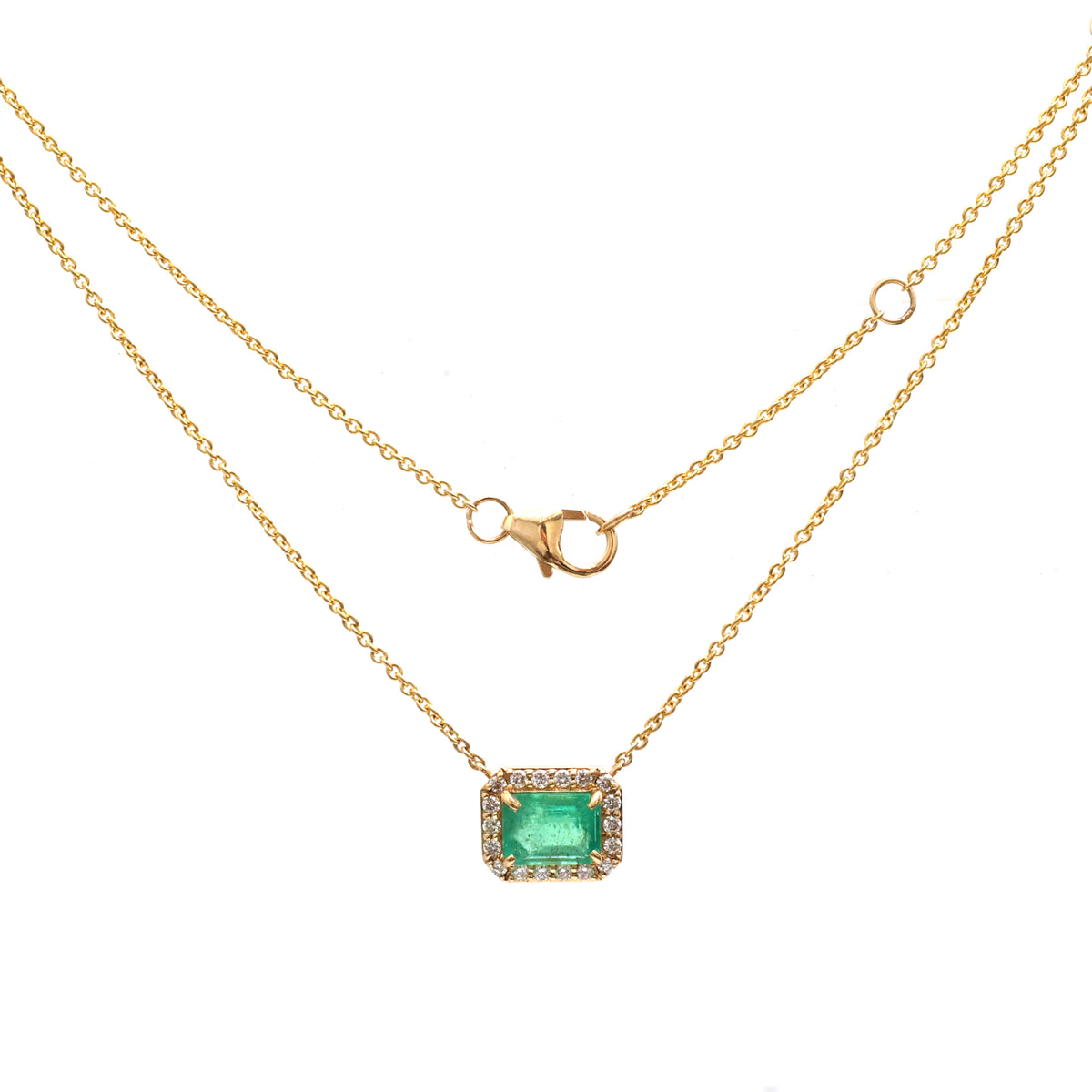 Colombian Emerald Diamond Necklace