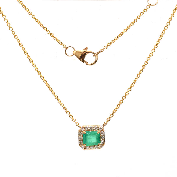 Colombian Emerald Diamond Necklace