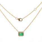 Colombian Emerald Diamond Necklace