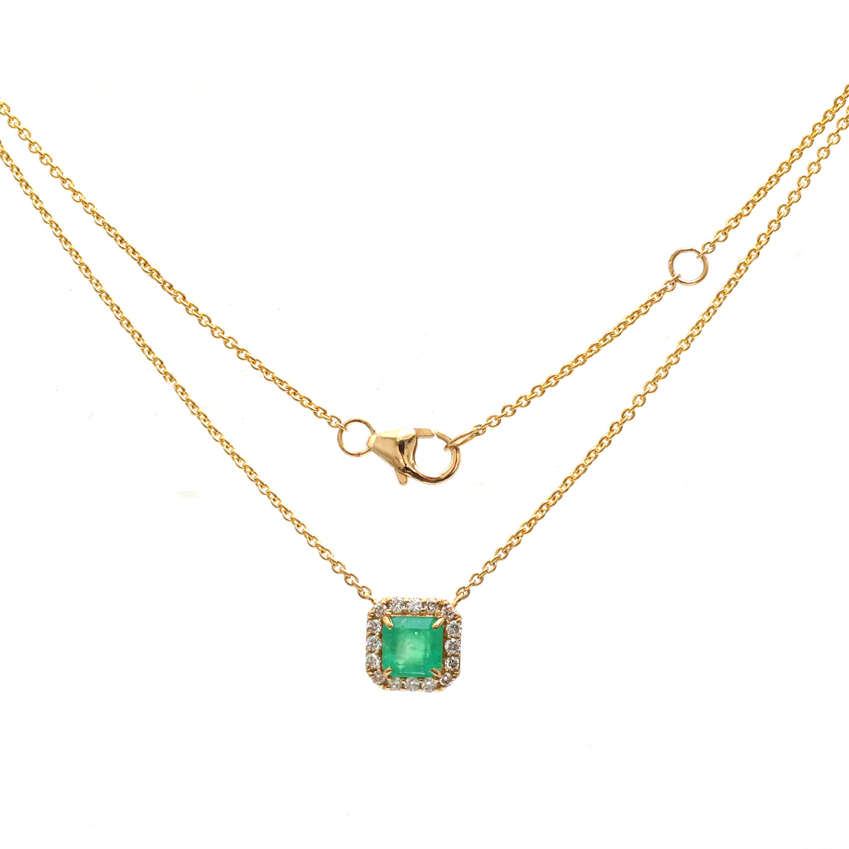 Colombian Emerald Diamond Necklace