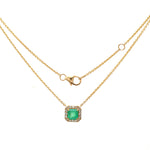 Colombian Emerald Diamond Necklace