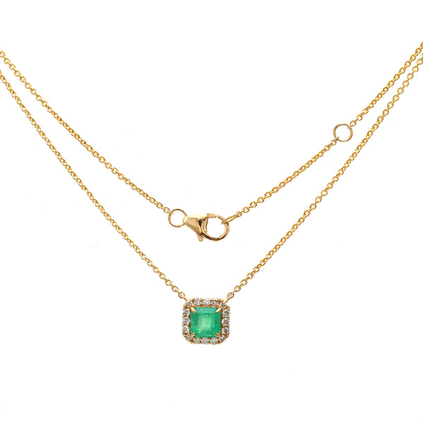 Colombian Emerald Diamond Necklace