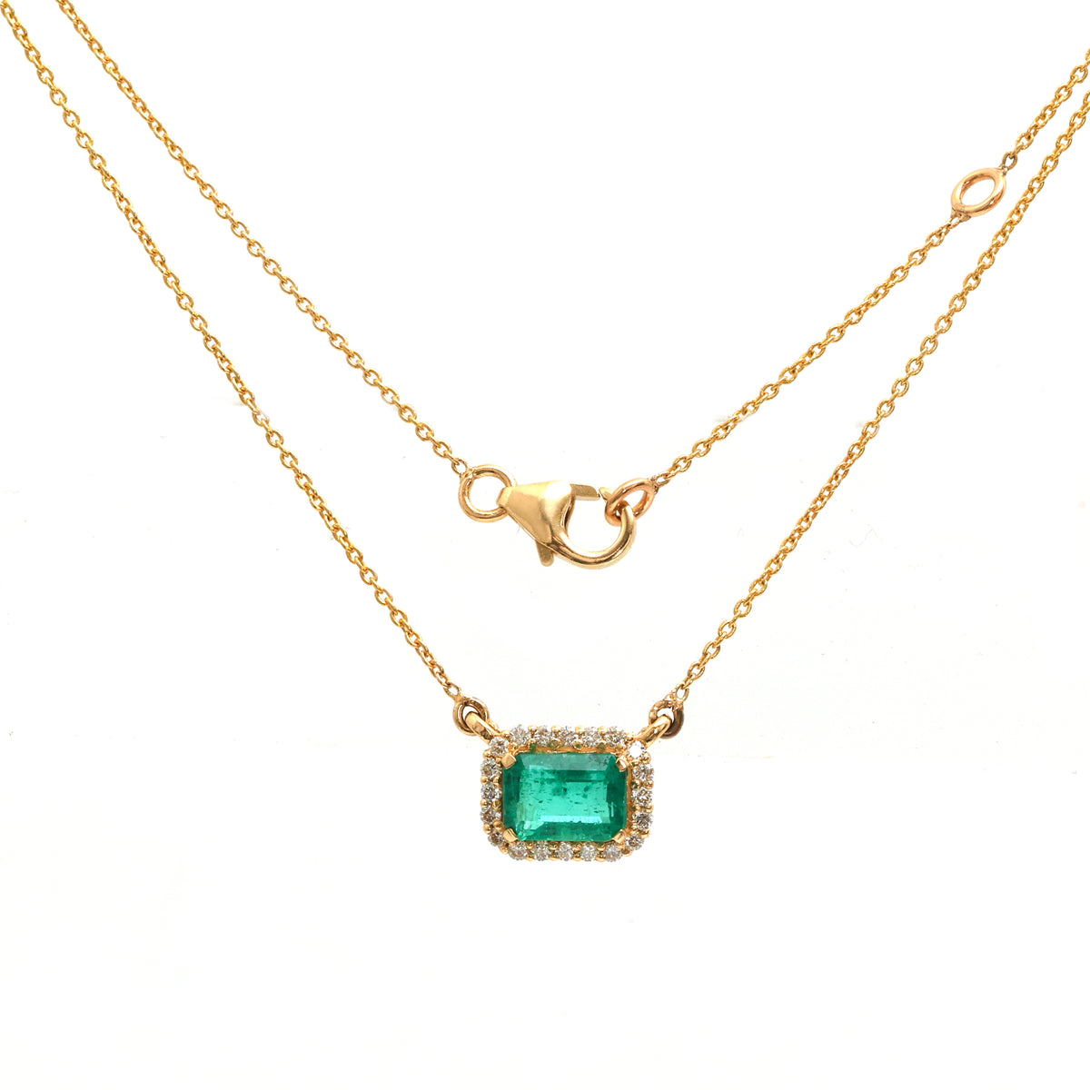 Emerald Diamond Necklace