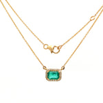 Emerald Diamond Necklace