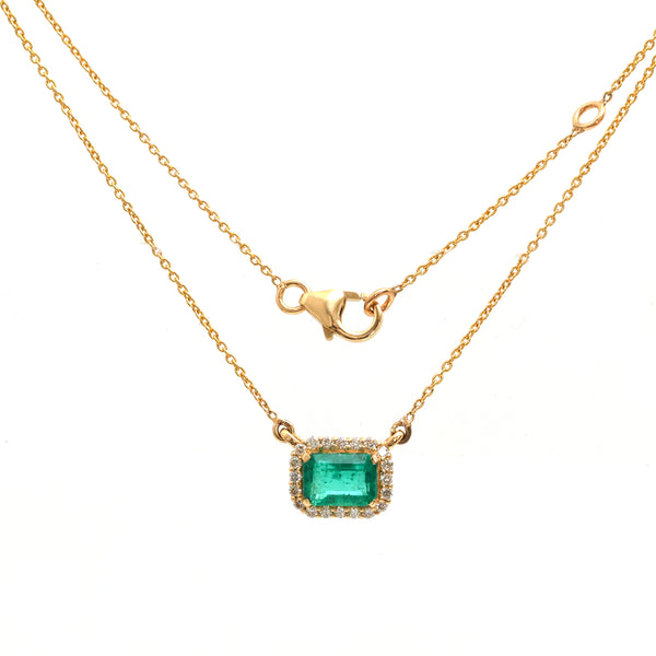 Emerald Diamond Necklace