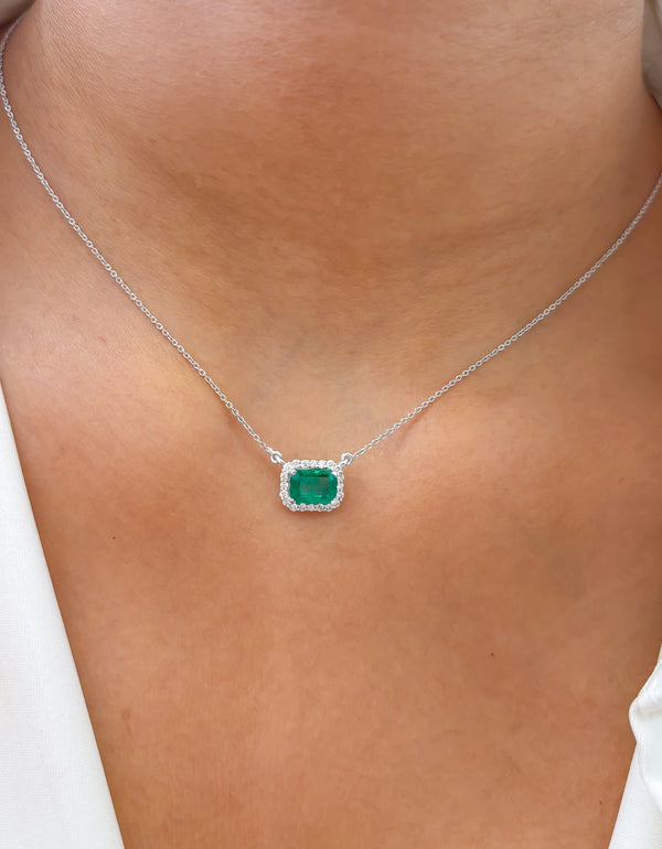 Emerald Diamond Necklace