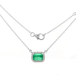 Emerald Diamond Necklace