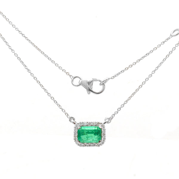 Emerald Diamond Necklace