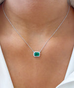 Emerald Diamond Necklace