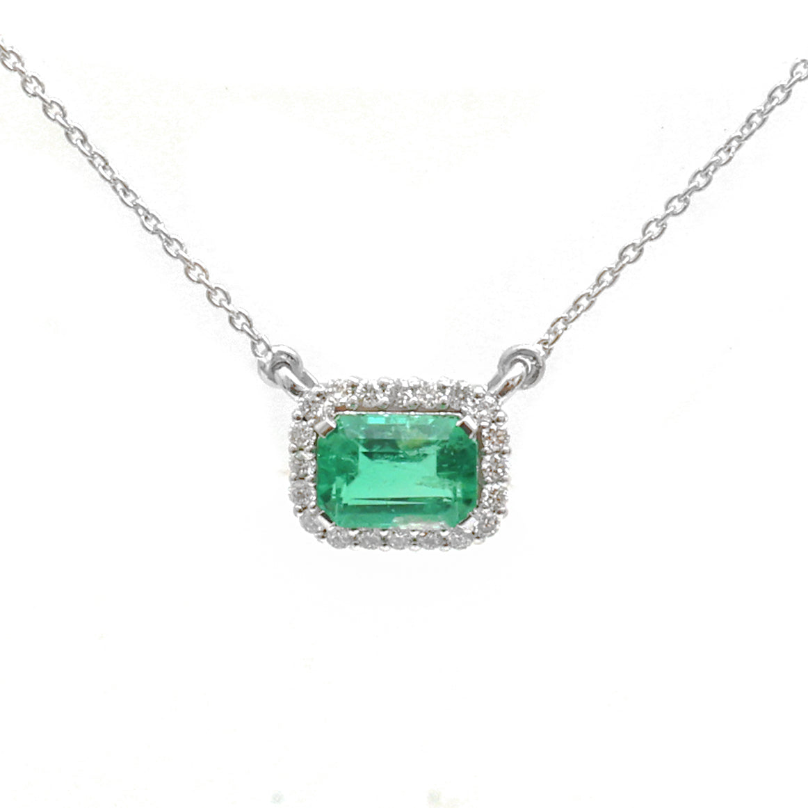 Emerald Diamond Necklace